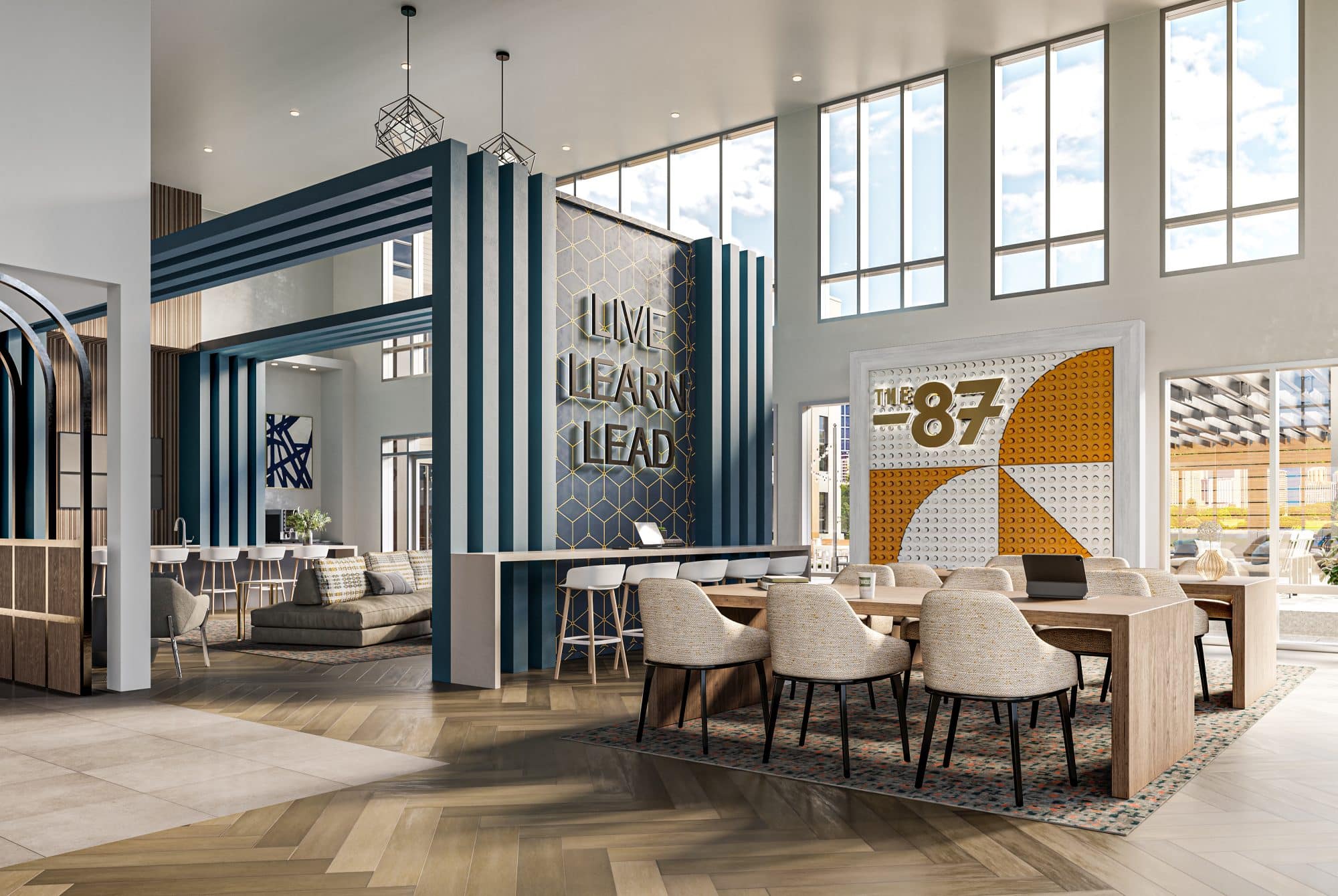 The 87 Social Lounge Rendering
